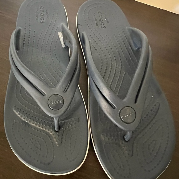 CROCS Black Textured Sandals - Picture 4 of 5